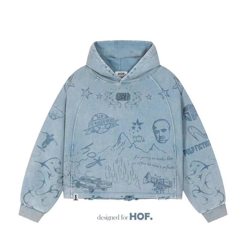 Slate Blue Heavyweight Studio Hoodie Product Shot